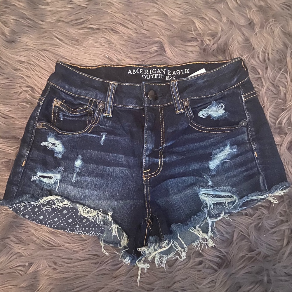 American eagle festival shorts stretch denim